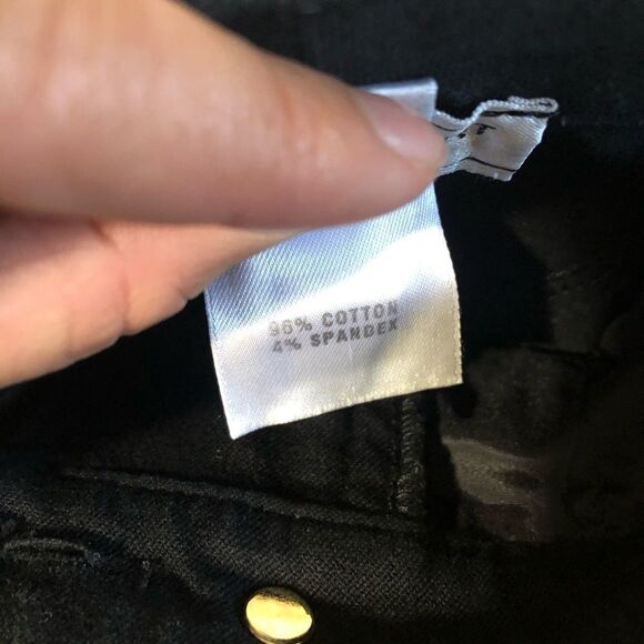 ST JOHN SPORT CONVERTIBLE ROLLUP PANTS BLACK SZ 10 - Picture 8 of 11